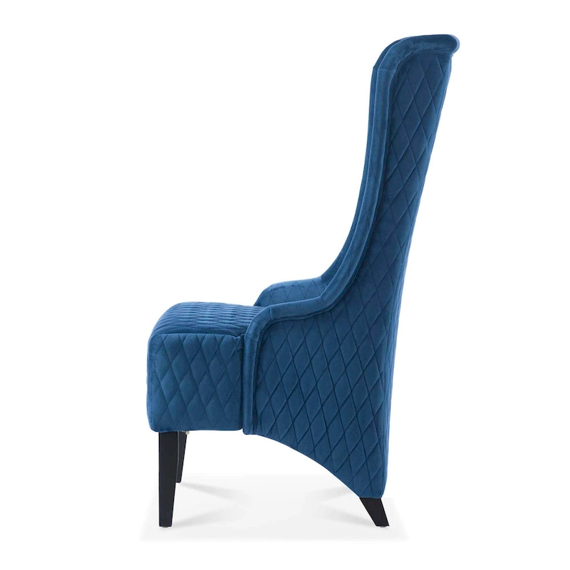 Christopher Knight Home - Evelyn High-Back Velvet Wingback Chair with Wooden Legs