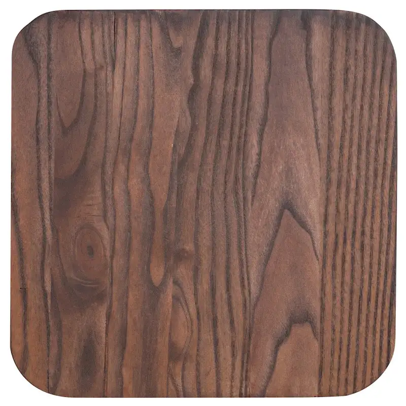 Rustic Walnut Wood Replacement Seat for Metal Bar & Counter Stools, 1-Person