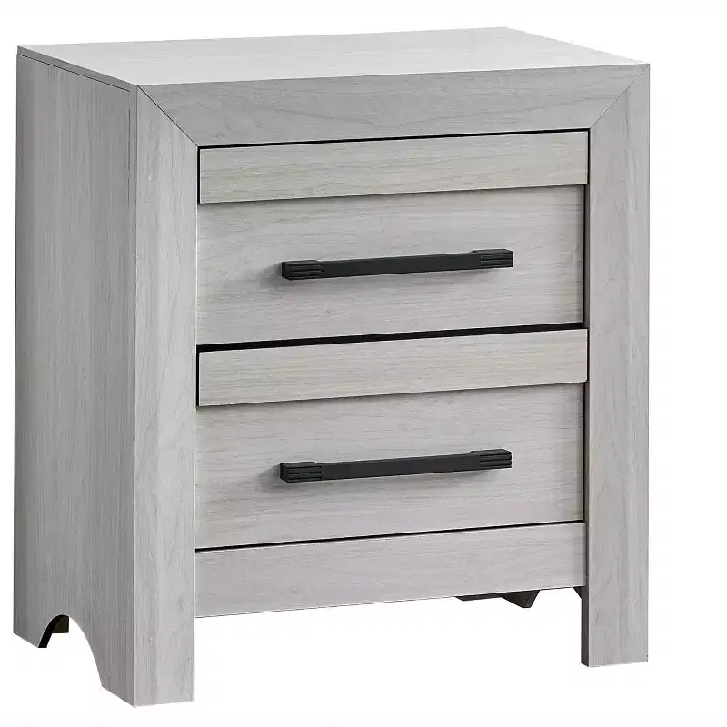 Passion Furniture Rustica 2-Drawer 24 in. W Nightstand