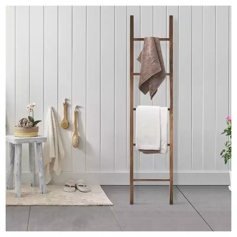 Decorative Ladder with Solid Hardwood