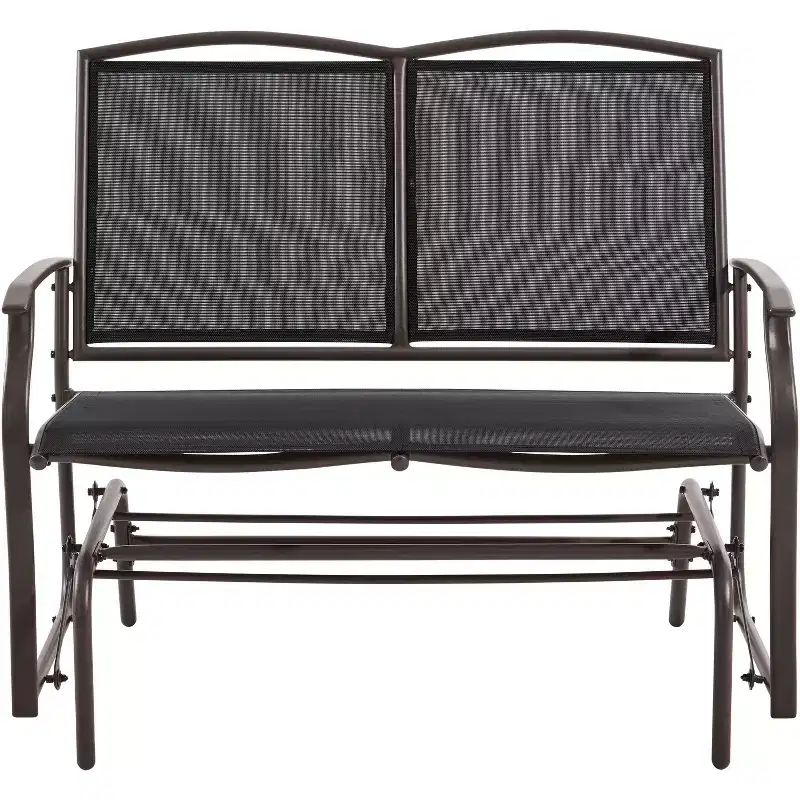 Yaheetech Patio Swing Glider Bench with Steel Frame