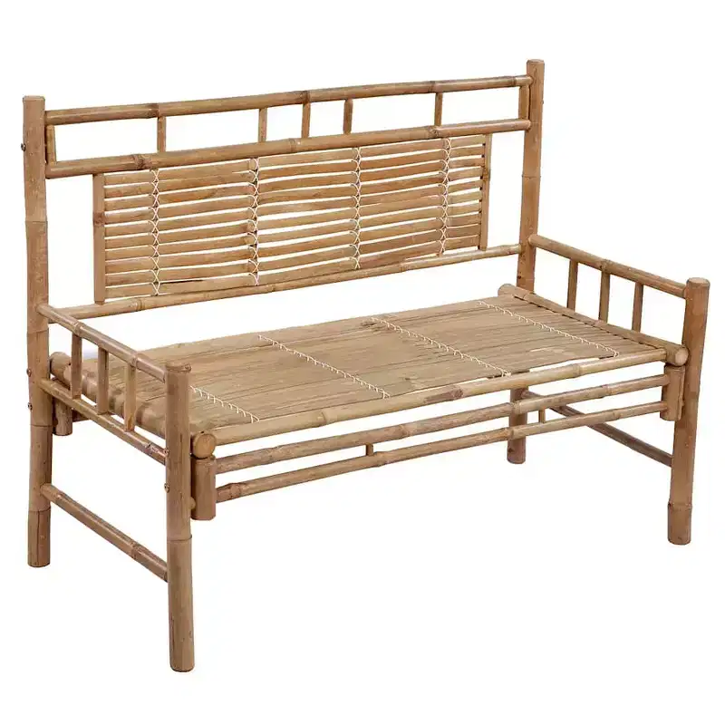 Garden Bench Bamboo Standard Durable Garden Bench Rectangular