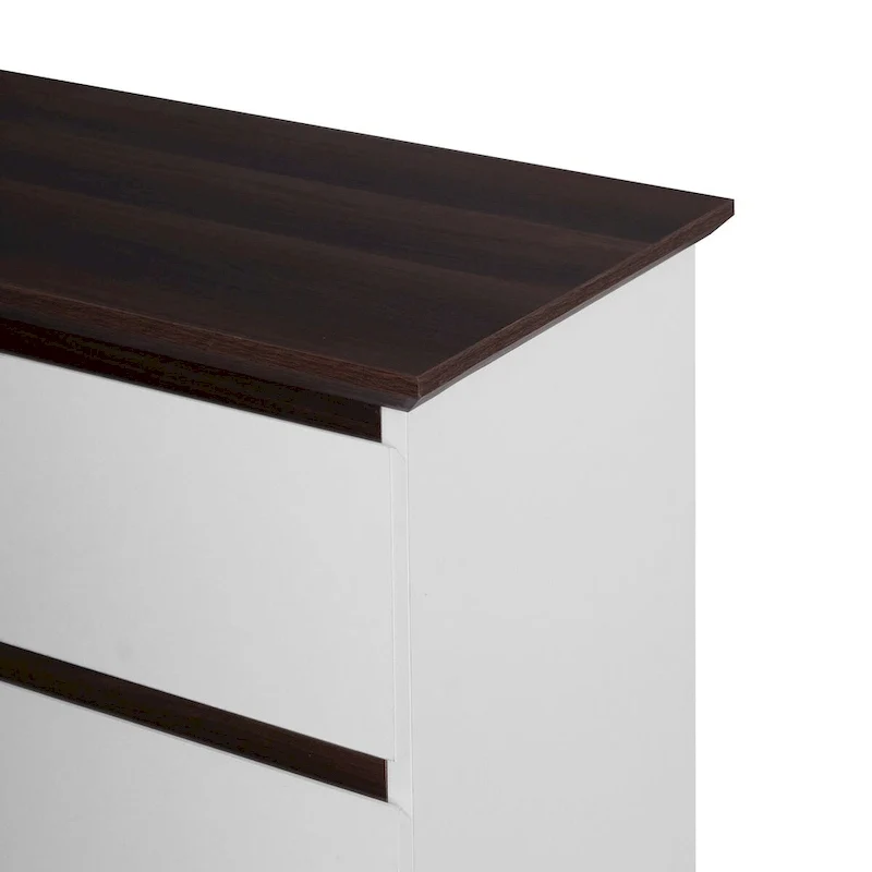 Dresser with Drawers, 5 Drawer Dresser with Wood Color Top, Small Dresser for Kids Bedroom, Living Room,