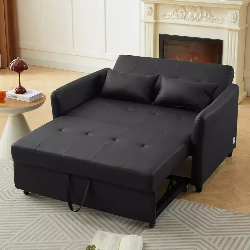 Whisen 51.57 Adjustable Sleeper Chair with 3 USB Ports
