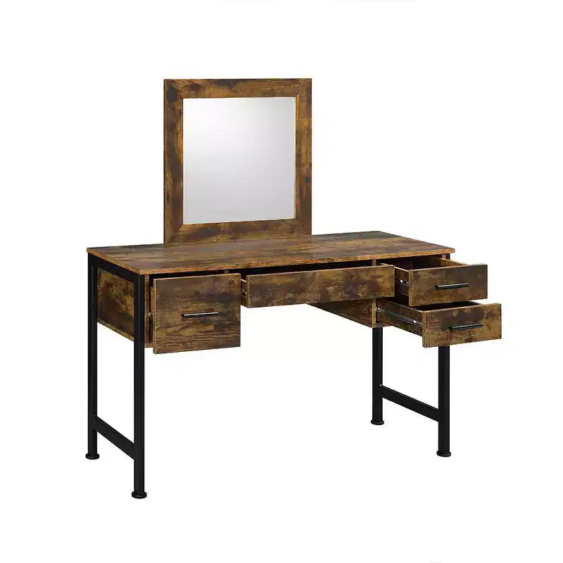 Acme Furniture Juvanth Vanity Table Rustic Oak/Black Finish