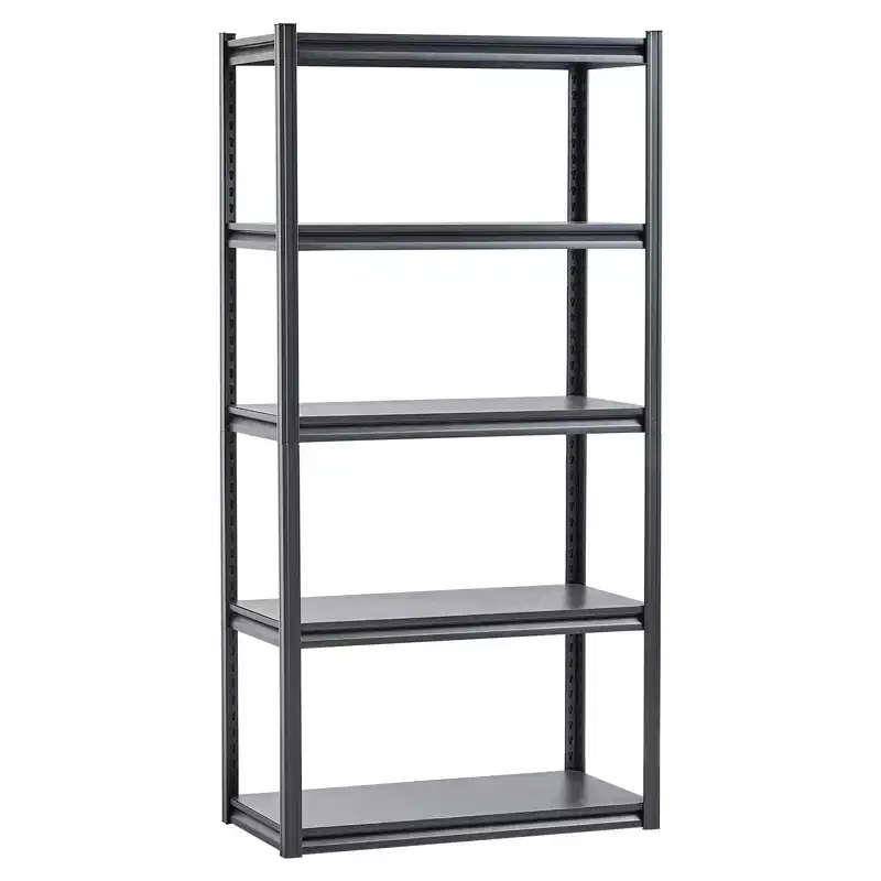 VEVOR Storage Shelves, 2000lbs, 5Tier Garage Storage Shelving, 18 Dx36 Wx72 H Adjustable Metal Shelves for Garage Shelves Utility Rack Shelf,Black