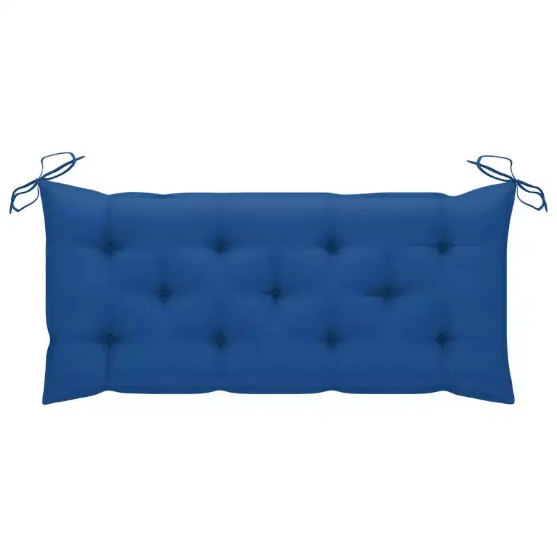 Garden Bench Natural Bamboo Bamboo and 100% polyester 47.2 in