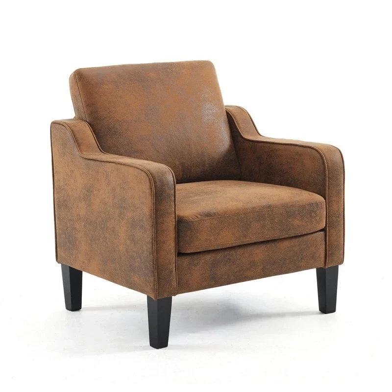 Mid-Century Modern Accent Chair, Single Seat – Multi-Color Options