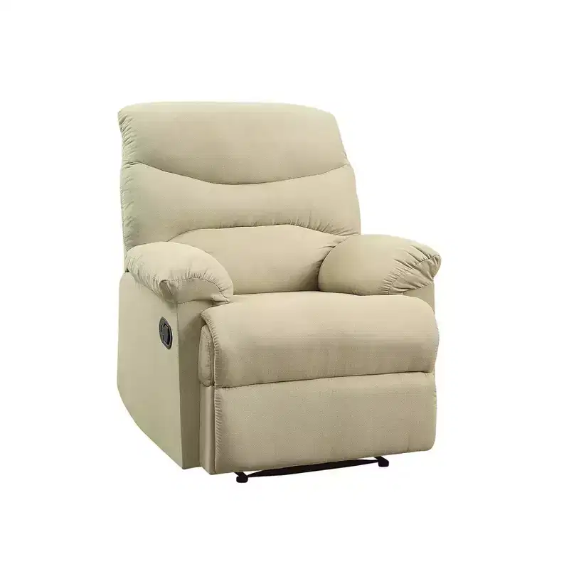 Acme Furniture Arcadia Microfiber Reclining Sofa Beige