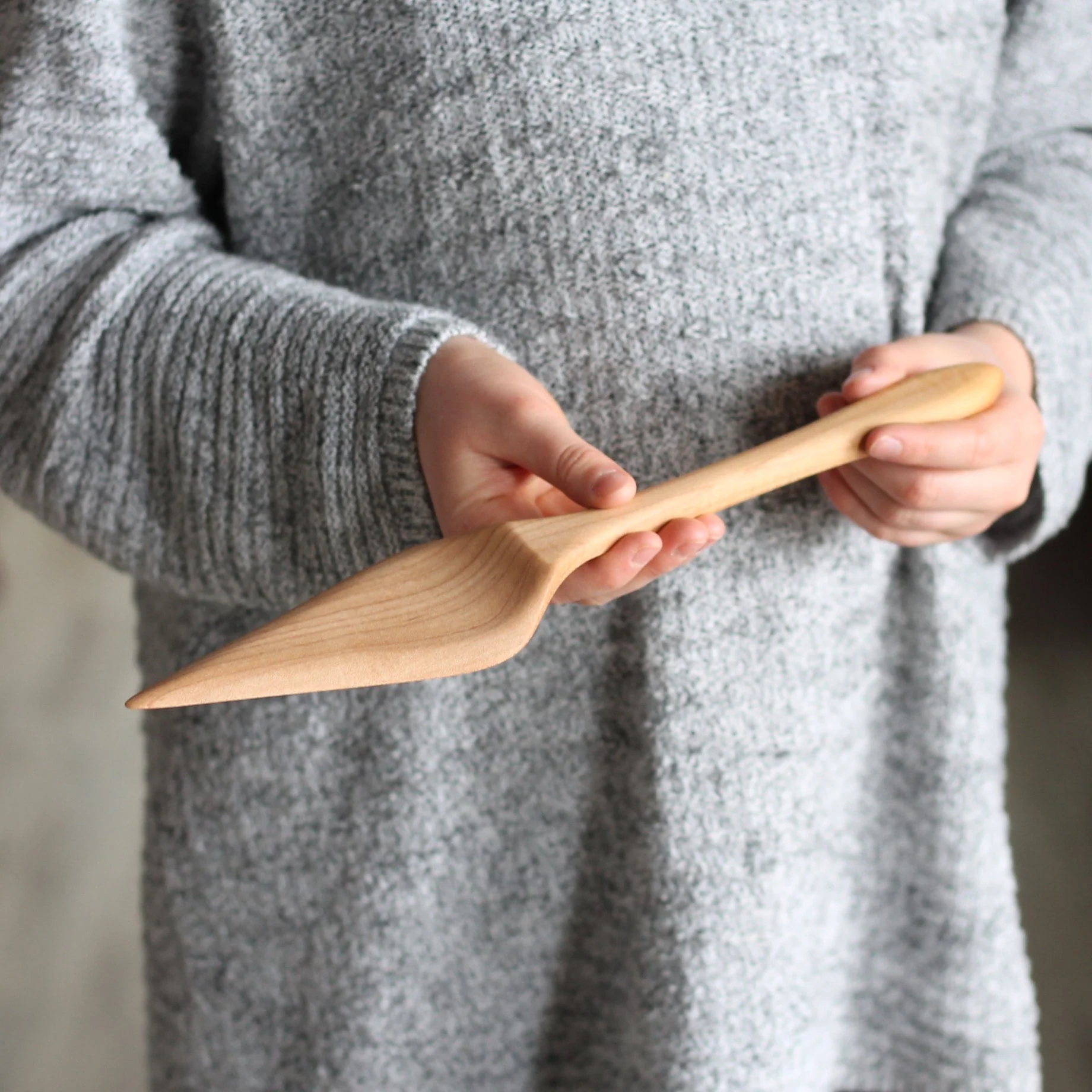 Handmade Wooden Pie Server