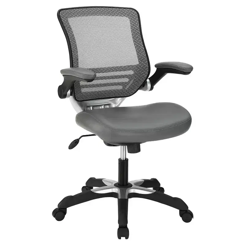 Edge Mesh Back with Leatherette Seat Office Chair - Modway