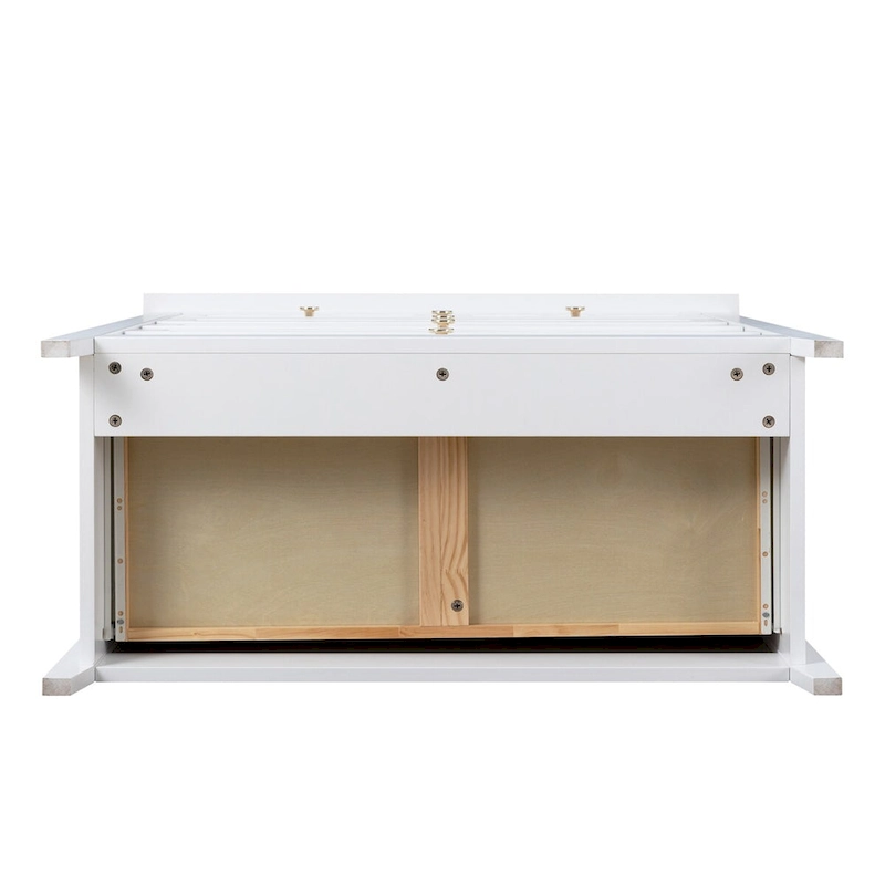 Wood spray-painted drawer dresser