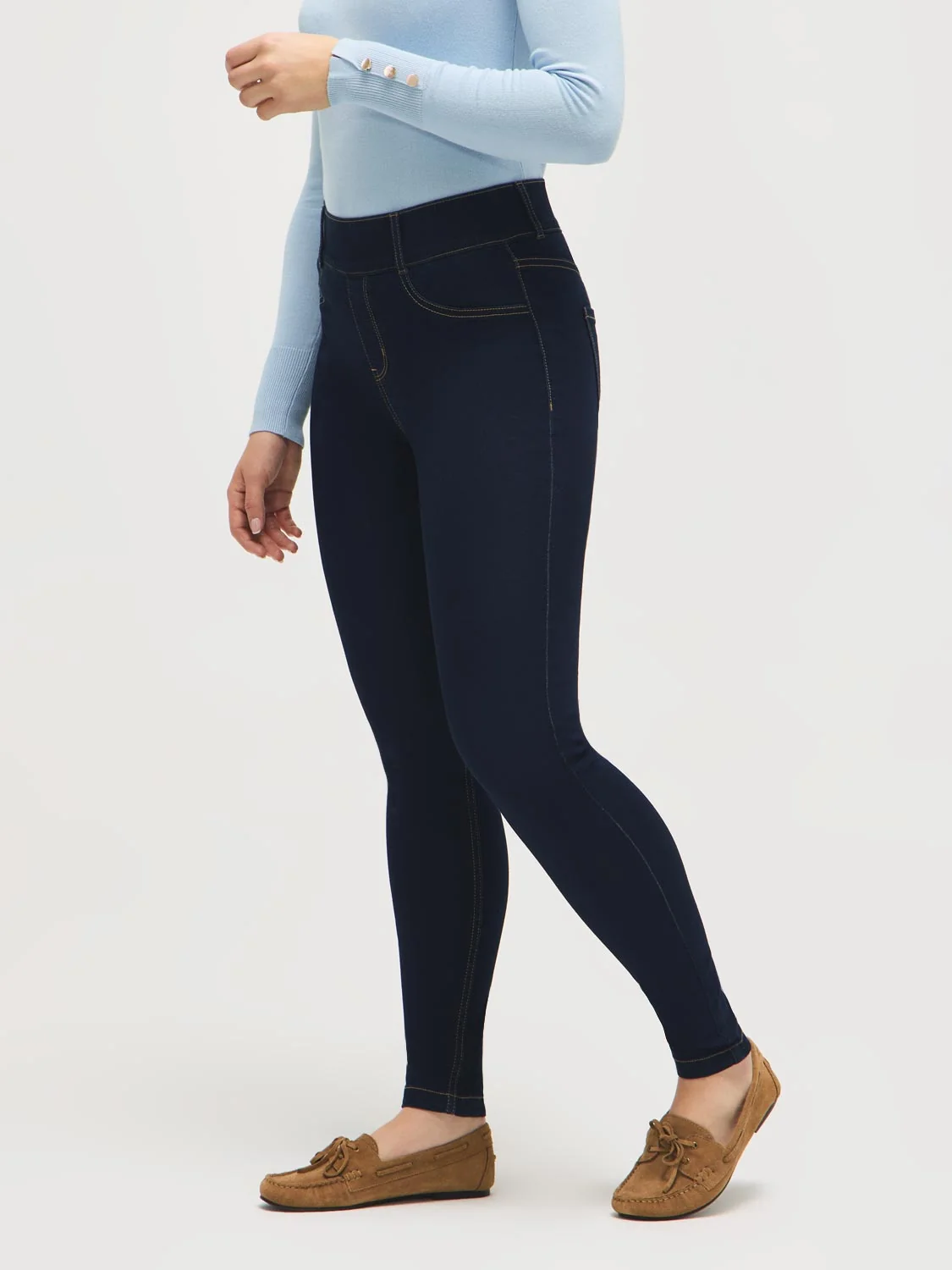 Cotton-Blend Stretch Skinny Jeans