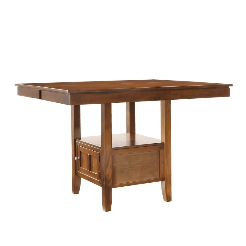 Extendable Counter Height Dining Table with Storage