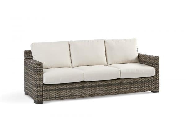 Outdoor Wicker Sofa Sandstone