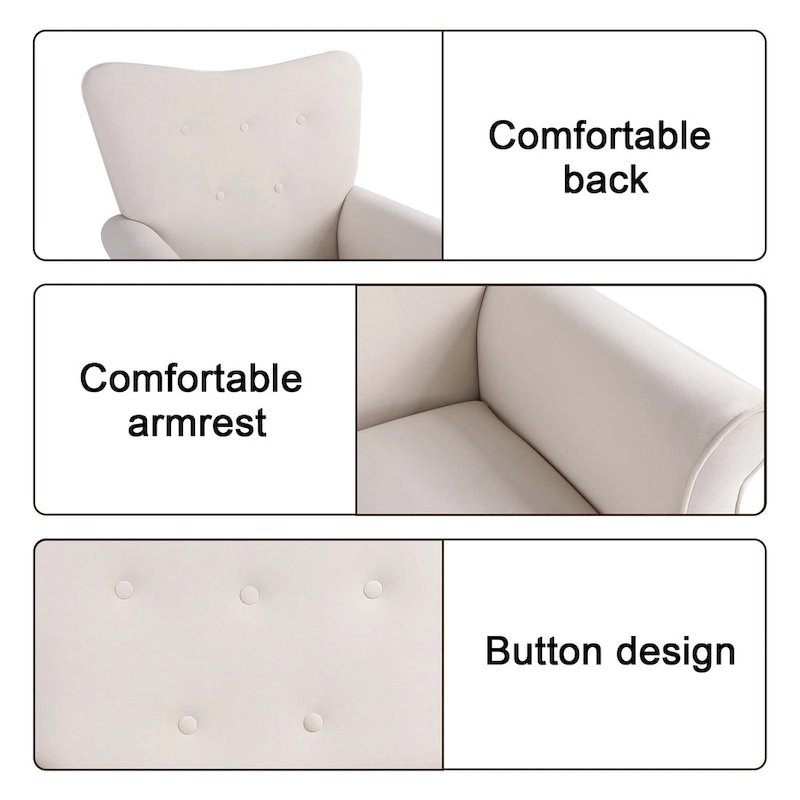 Shakeable high back living room single sofa chair