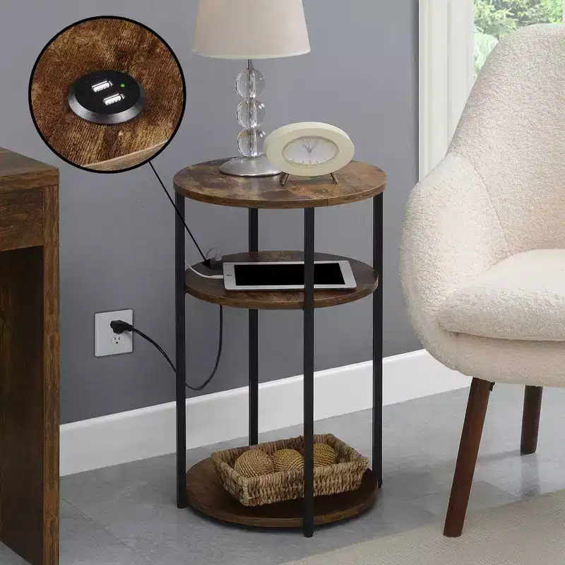 Breighton Home Samuel 3 Tier End Accent Table