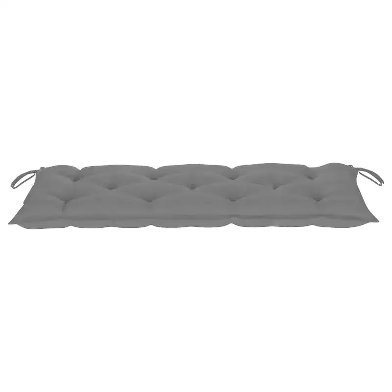 vidaXL Bench Grey Solid eucalyptus wood Medium Durable Garden Bench