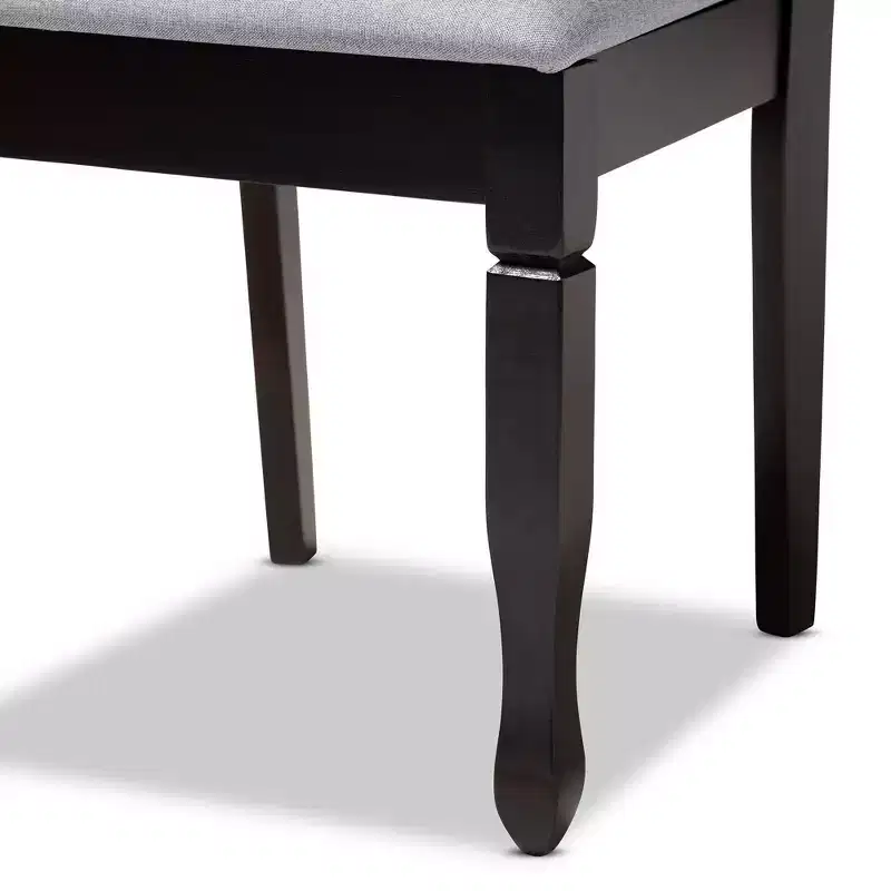 4pc Lanier finished Wood Dining Chairs - Baxton Studio
