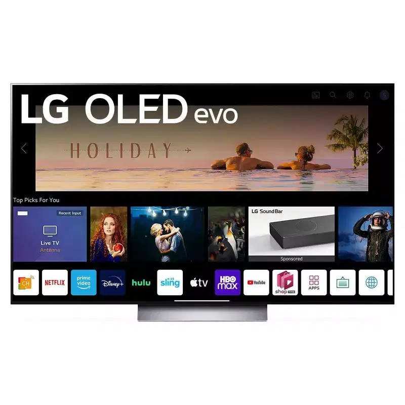 LG 55 Class 4K UHD Smart OLED TV - OLED55C2PUA: 120Hz Refresh, Dolby Vision