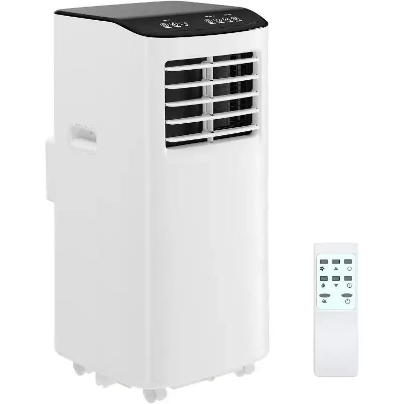 Acekool 8,000 BTU Portable Air Conditioner, 4-in-1 AC Dehumidifier Fan, Remote, Timer, for Rooms up to 350 Sq. Ft, Window Kit