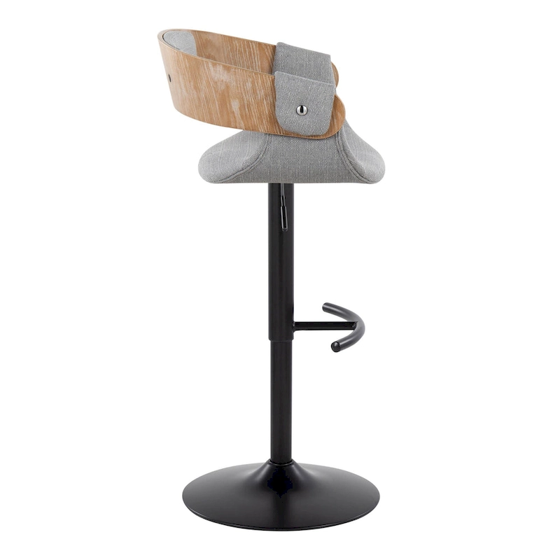 Carson Carrington Gavle Adjustable Bar Stool with Rounded T Footrest (Set of 2)