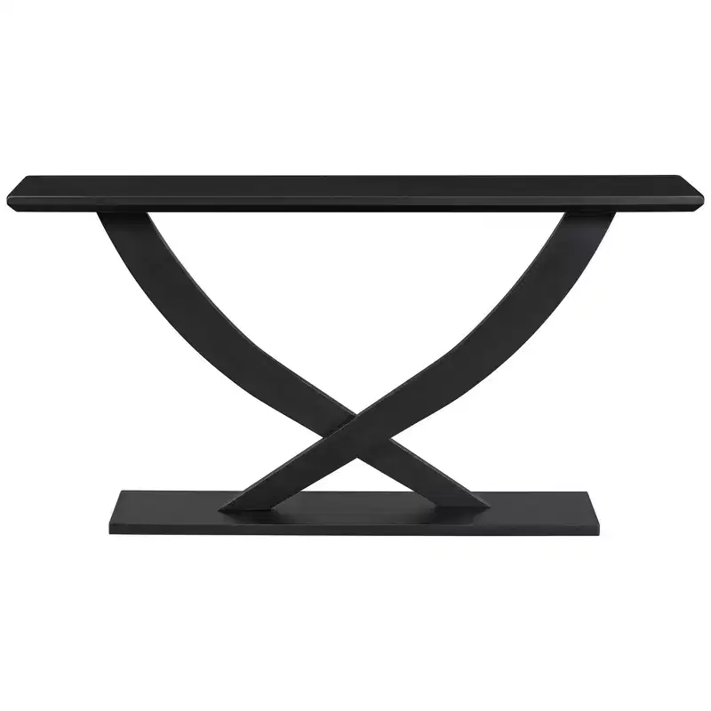 Christopher Knight Home Browni 57'' Rustic Acacia Wood Cross-Leg Console Table