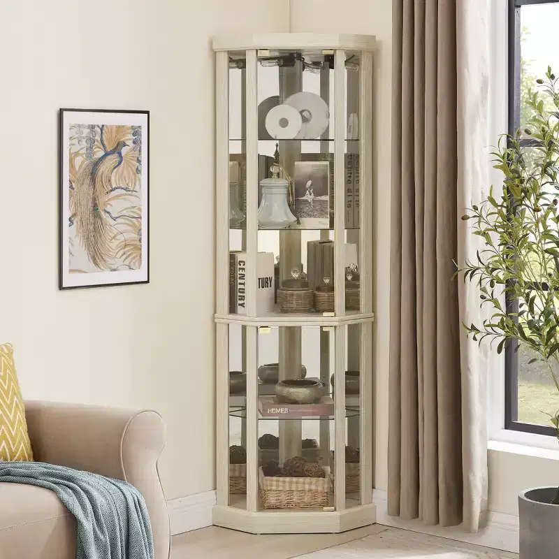 Kitchen Storage Cabinet MDF 2 Doors 2 Adjustable Shelves