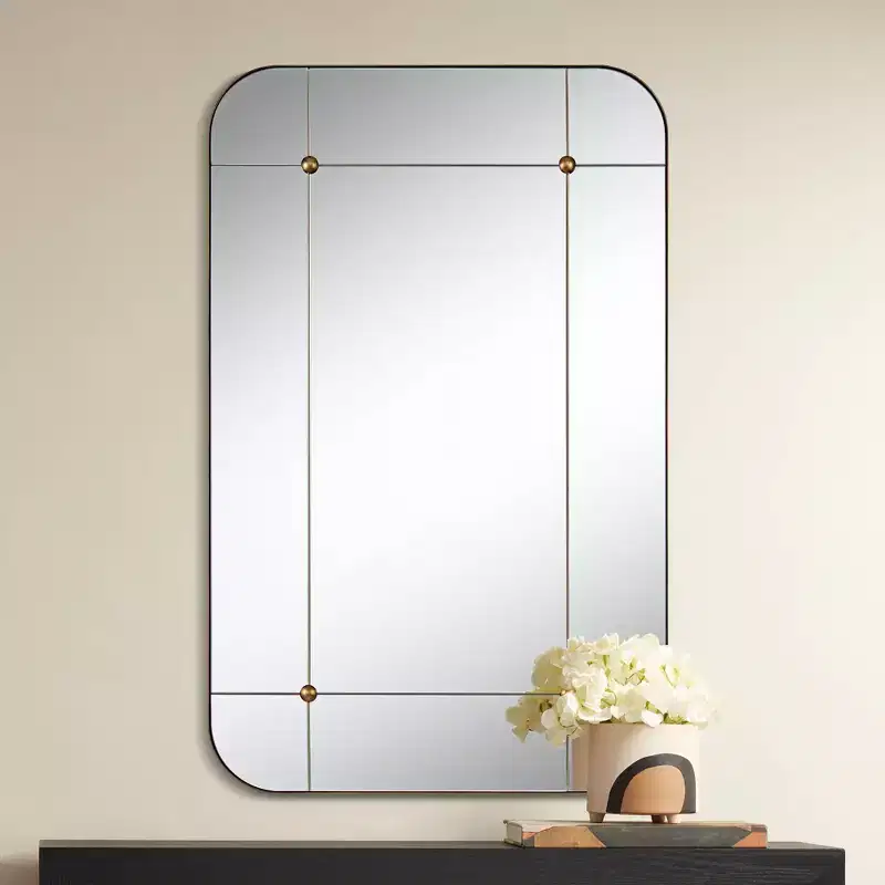 24x38 Aged Gold Segmented Wall Mirror