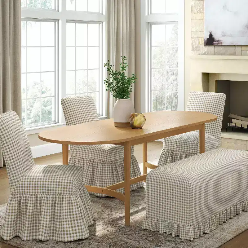 Ruffled Slipcover Dining Chair - Threshold designed with Studio McGee