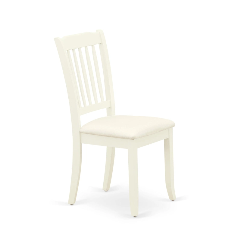 East West Furniture Dining Set Includes a Dining Room Table and Linen Fabric Kitchen Chairs,(Finish & Pieces Options)