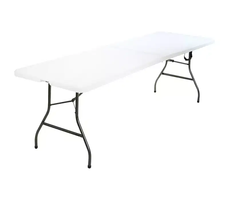 Cosco Fold-in-Half Blow Molded Table 30 x 96 in White