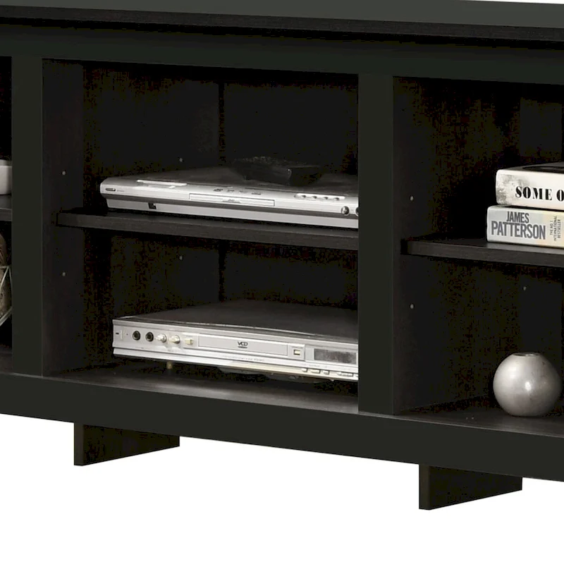 70 W TV Stand with Open Shelves and Cable Management
