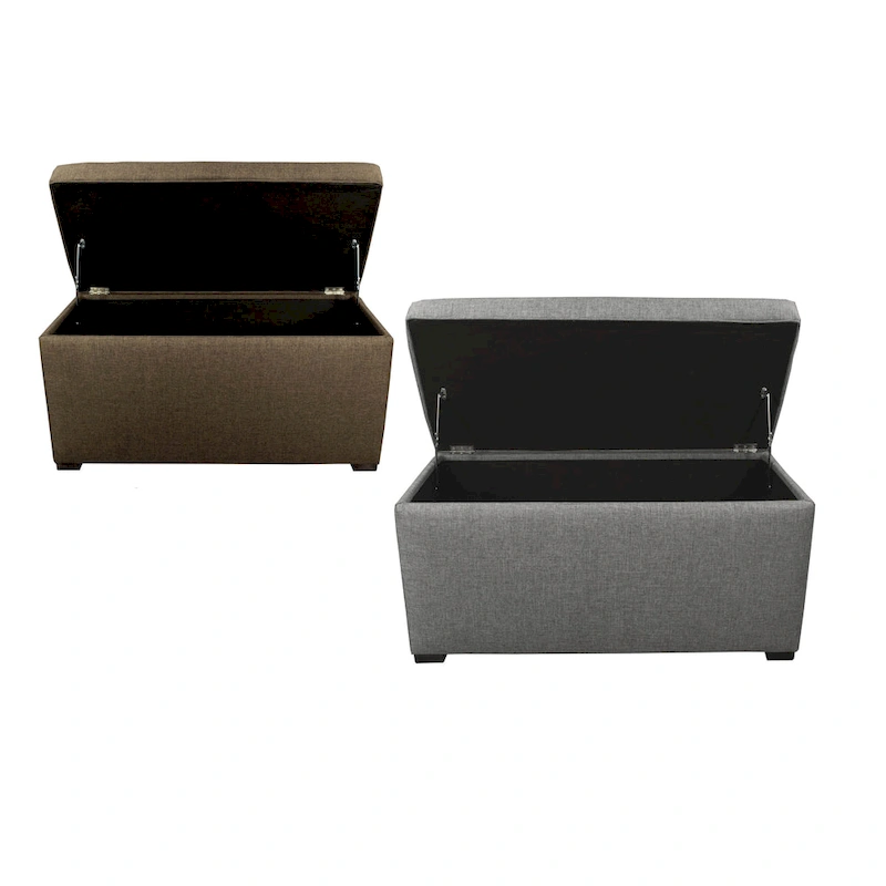 Angela 8-button Tufted Sand Storage Trunk Bench