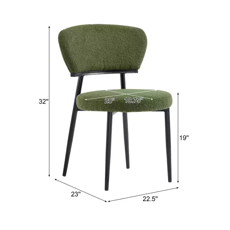 Christopher Knight Home Atrass Upholstered Dining Chair with Metal Legs (Set of 6)