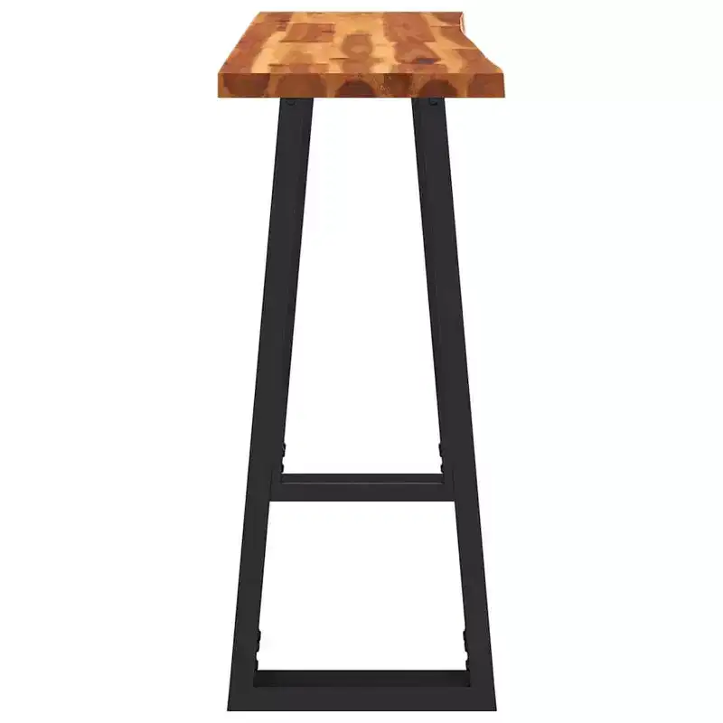 Console Table with Live Edge Solid Wood Acacia