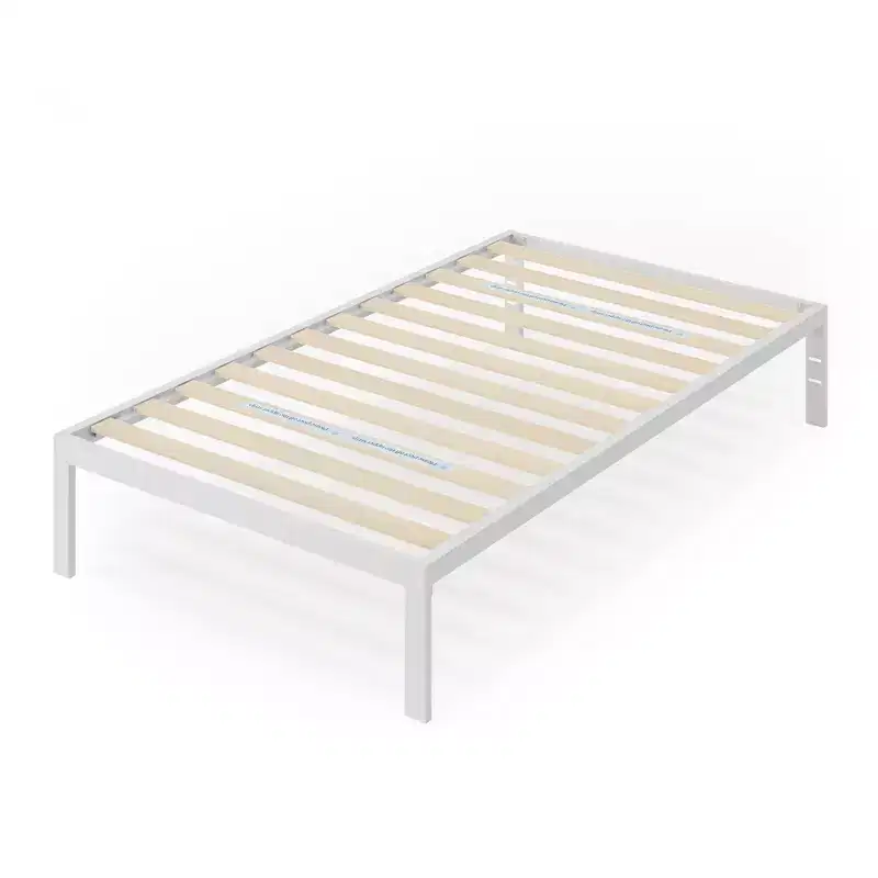 Mia 14 Metal Platform Bed Frame White - Zinus