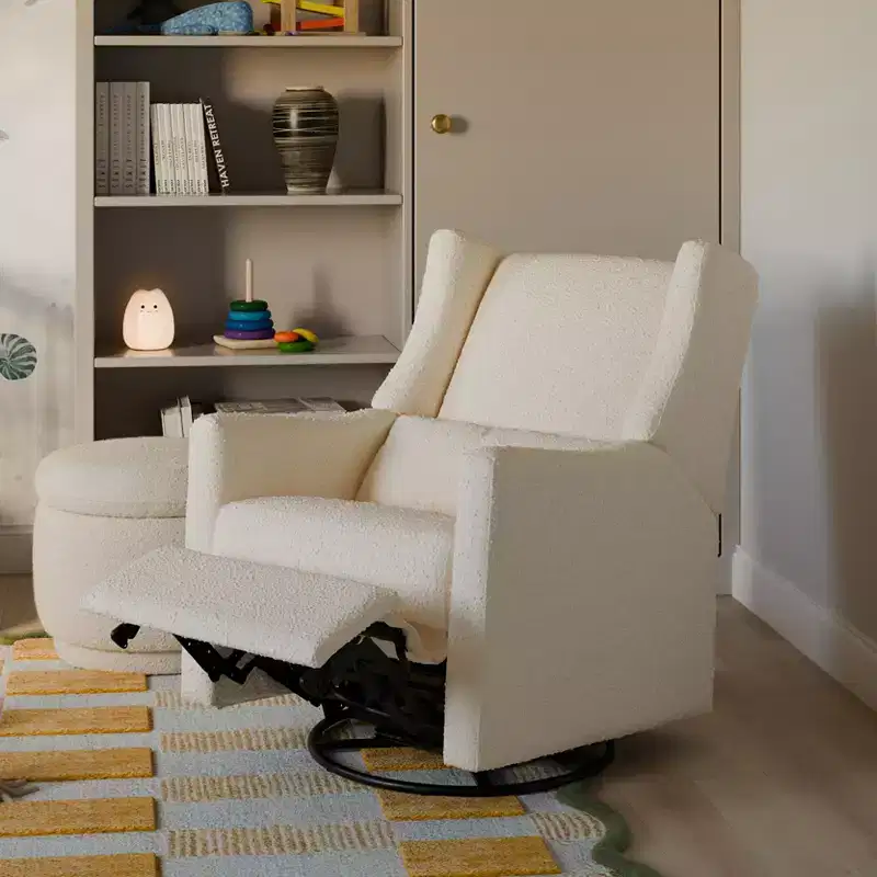 Recliner & Swivel Glider Chair, Eco-Performance Fabric, Water-Repellent & Stain-Resistant