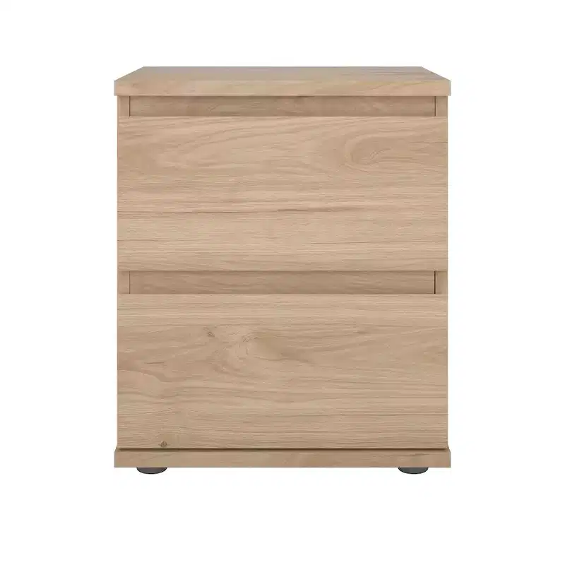 Tvilum, Aurora 2 Drawer Nightstand, Jackson Hickory
