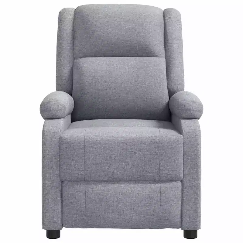 vidaXL Massage Chair Cream Polyester fabric and metal Medium