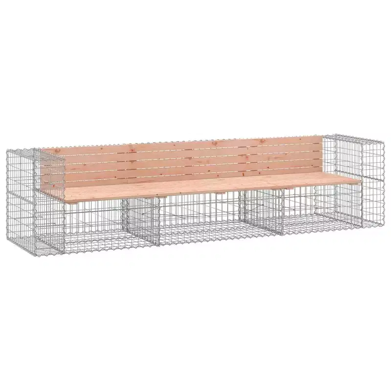 vidaXL Garden Bench Wood Solid Douglas wood 113 x 28 x 25.8 in