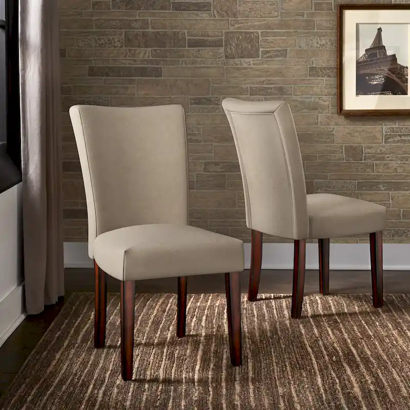 Cannes Upholstered Parson Dining Chair (Set of 2) by iNSPIRE Q Bold