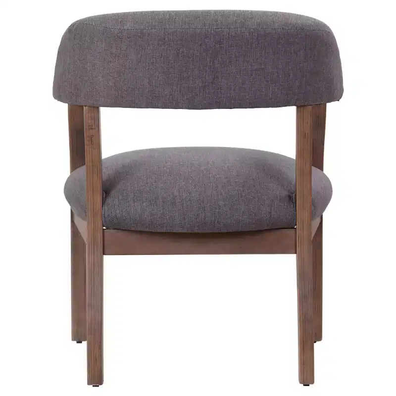 Boss Office Products Modern Captain's Chair Slate Gray: Upholstered Desk Chair, Wood Frame, Nailhead Trim