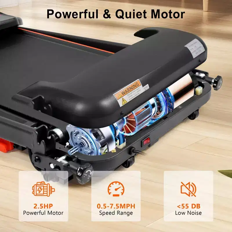 Whisen Home Folding Exercise Machine with Cushioned Platform