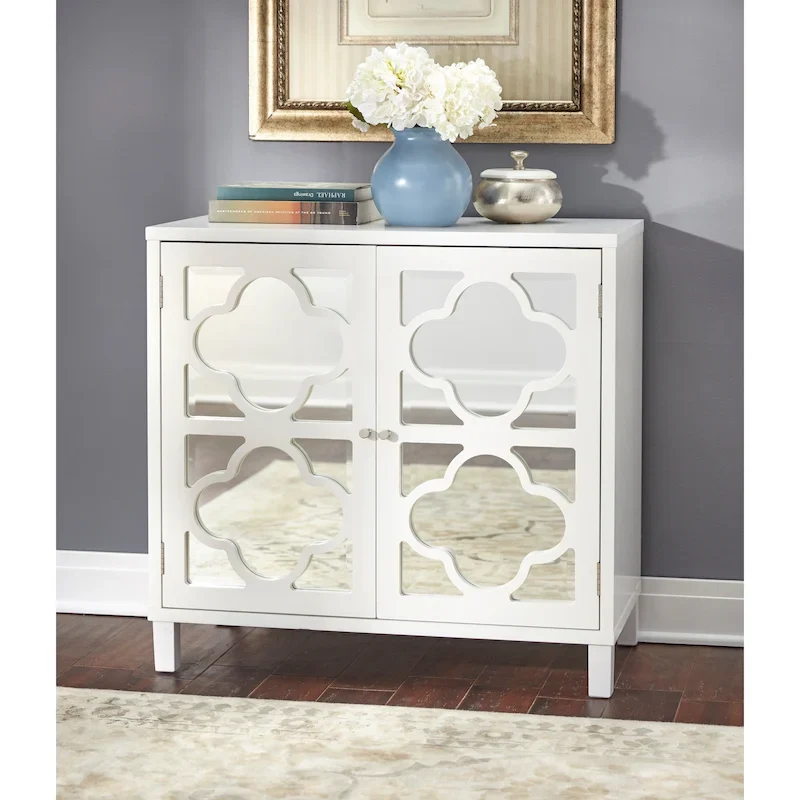 Lifestorey Broadway Mirrored Double Door Cabinet