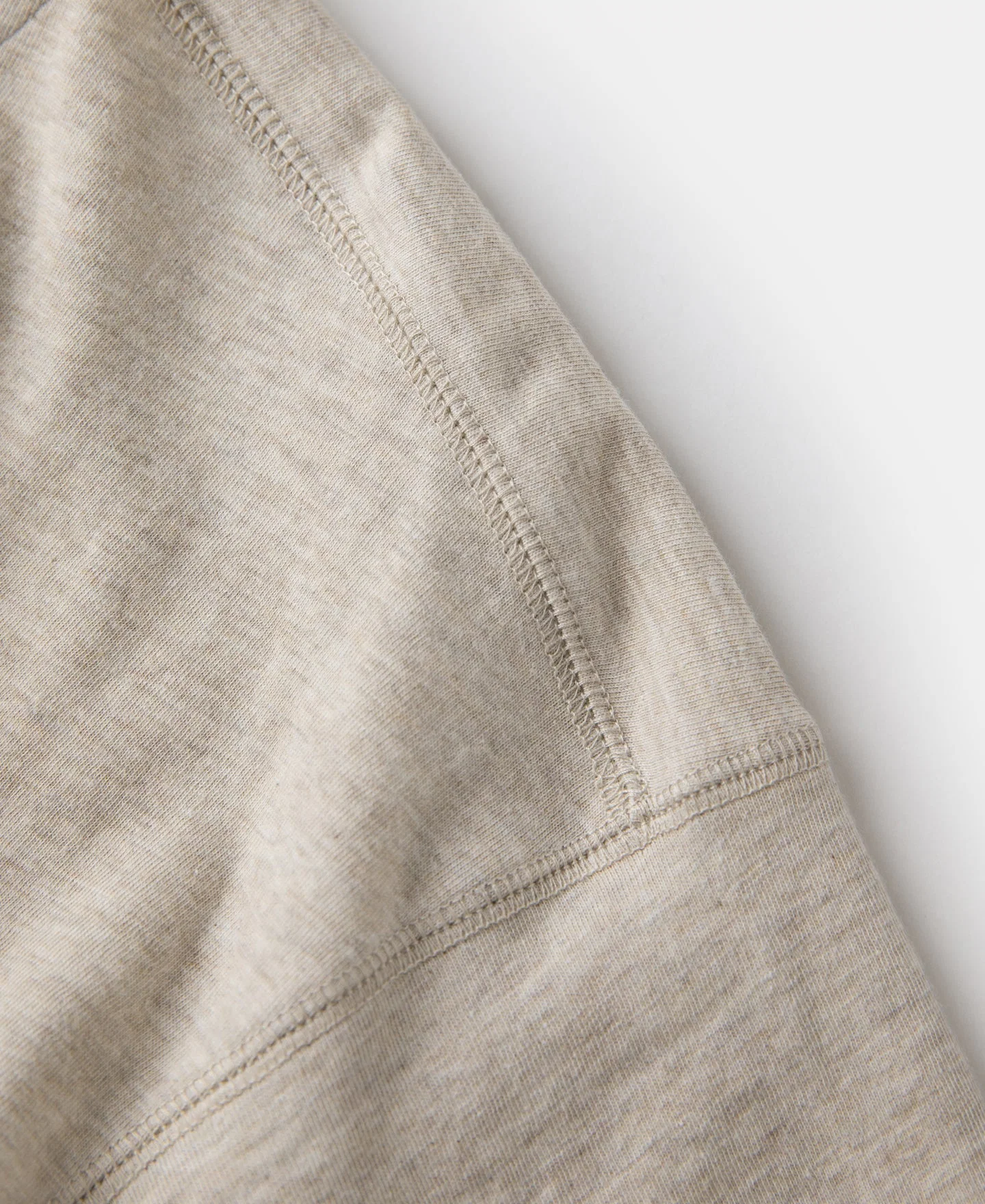 1940s Slub Cotton Henley Pocket T-Shirt - Oats