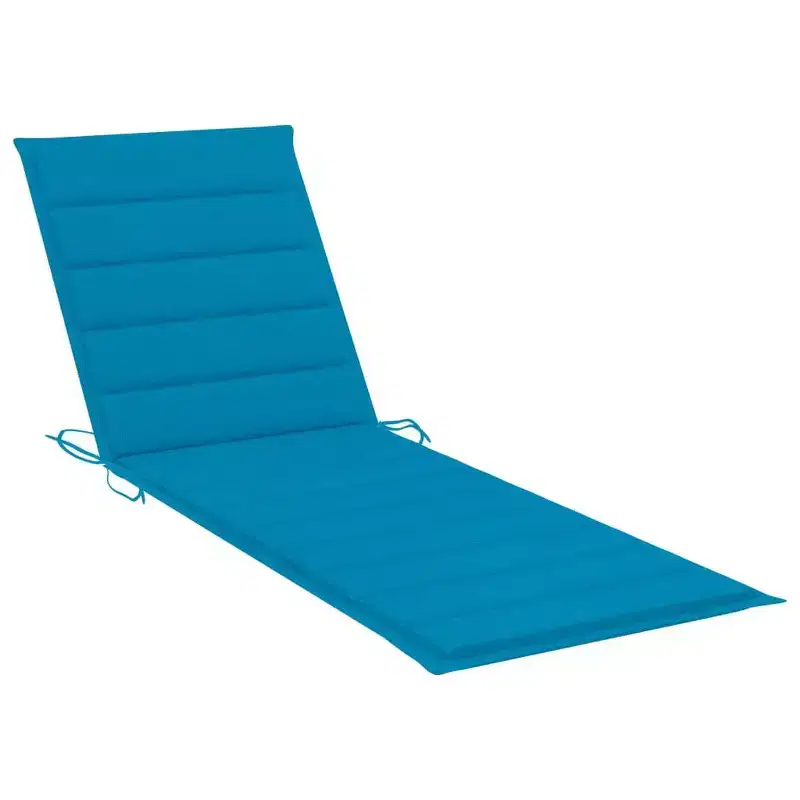 vidaXL Sun Lounger Natural bamboo, (cushions)