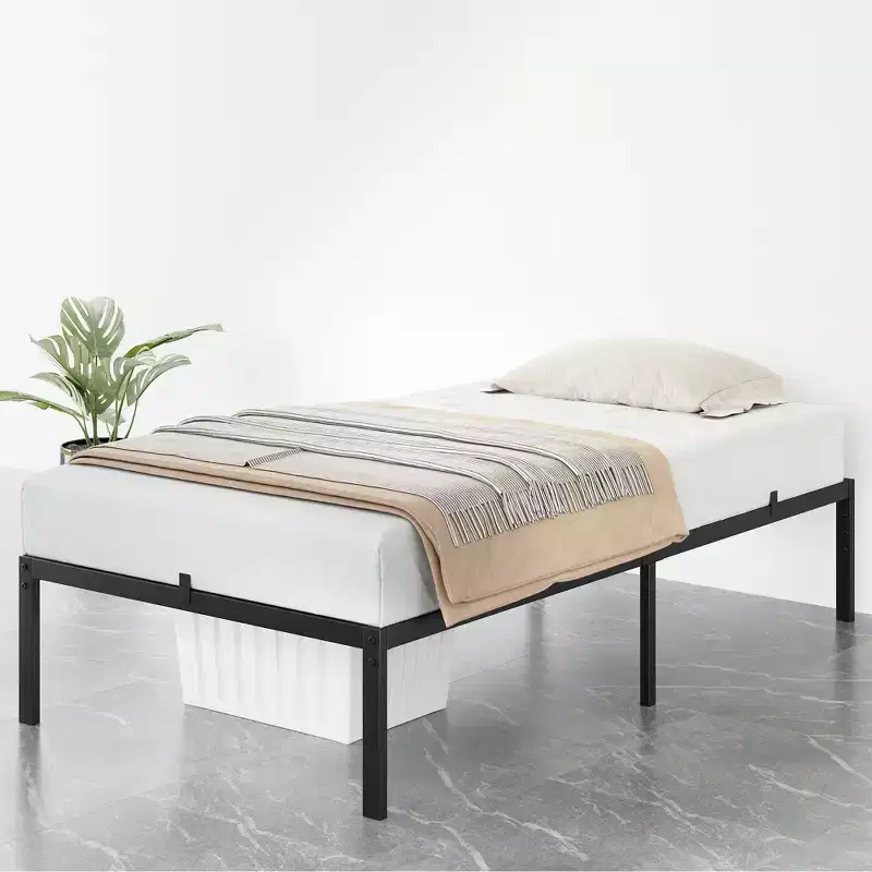 Metal Platform Bed Frame, 14 Inch Full/Queen Heavy Duty Bed Frames, Sturdy Steel Slat Support, No Box Spring Needed, Easy to Assemble