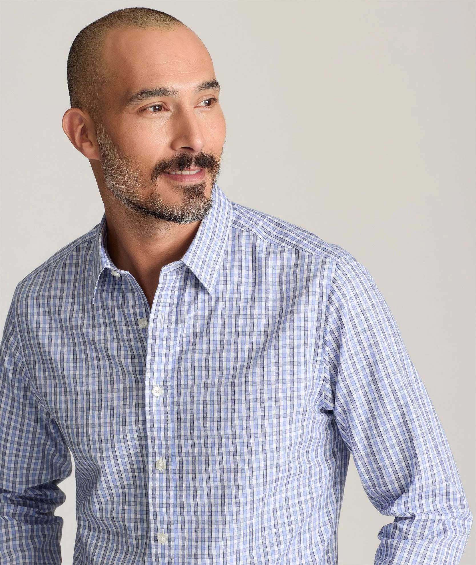 Classic Navy Check Cotton Shirt
