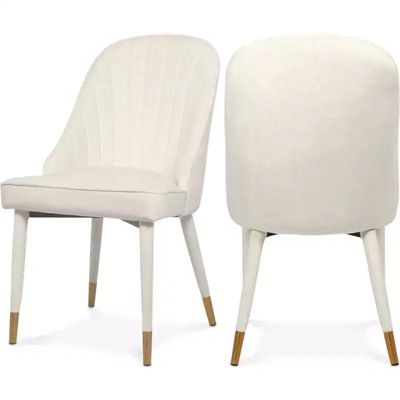 Meridian Furniture,Belle Velvet Dining Chair, Set of 2